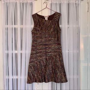 Tweed Papillon Blanc Asymmetrical Dress